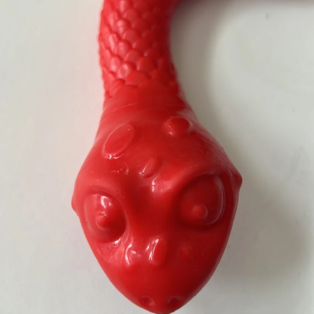 Red Squeaking Dog Toy